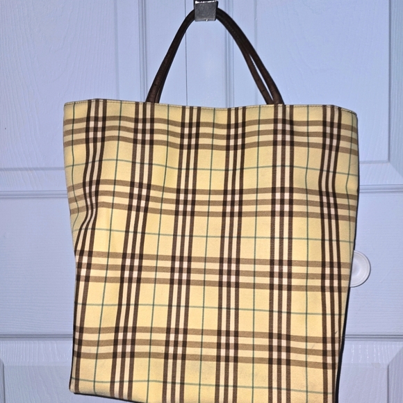 BURBERRY STRIPE AUTHENTIC  VINTAGE HANDBAG - Picture 3 of 13